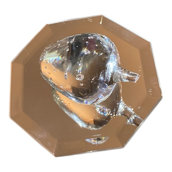 Elegant Glass Strawberry Paperweight - Picture 5 of 6